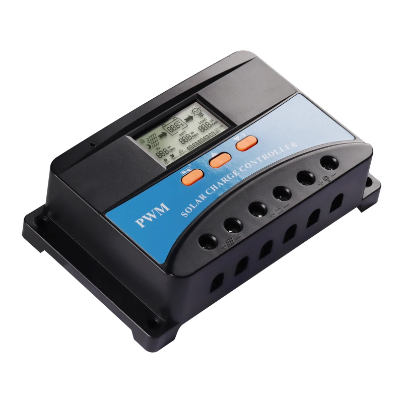 10A 20A 30A 40A 50A 60A 12V 24V USB Smart Battery Regulator PWM Solar Charge Controller
