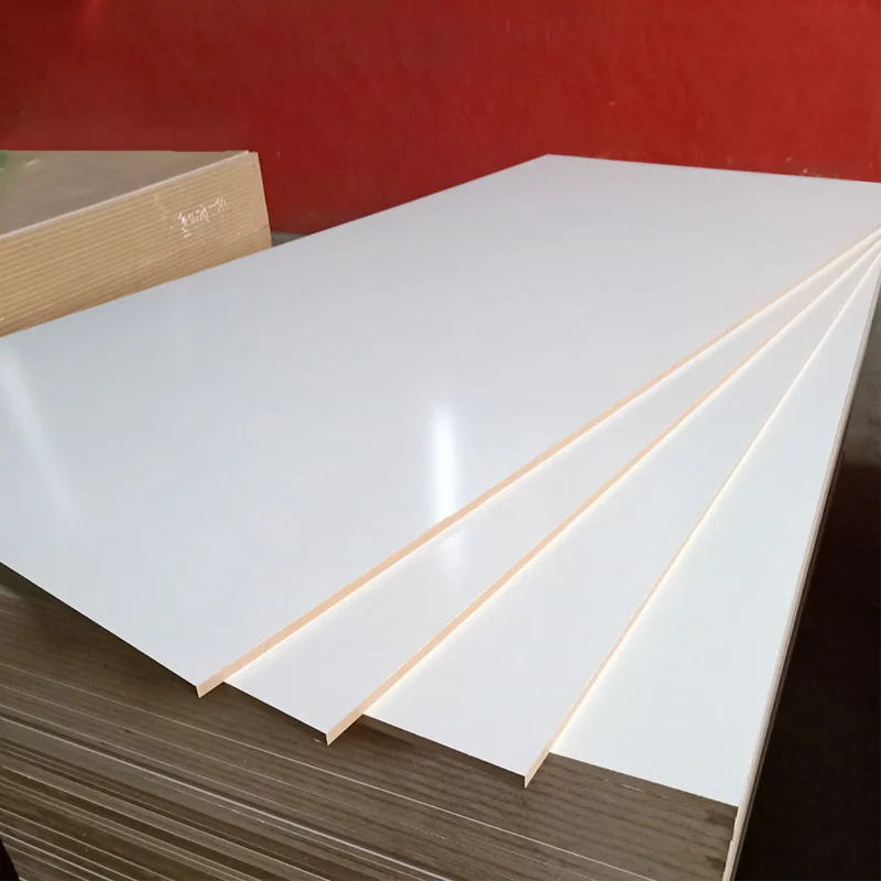 High gloss melamine board water resistant mdf UV mdf board melamine UV mdf for cabinet