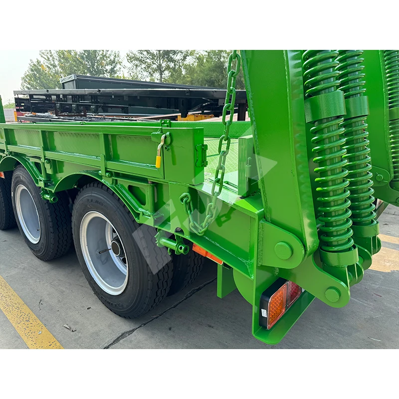 new 3 axles carry 60ton 70ton 100ton construction machinery heavy equipment lowboy lowbed semi truck trailer for sale