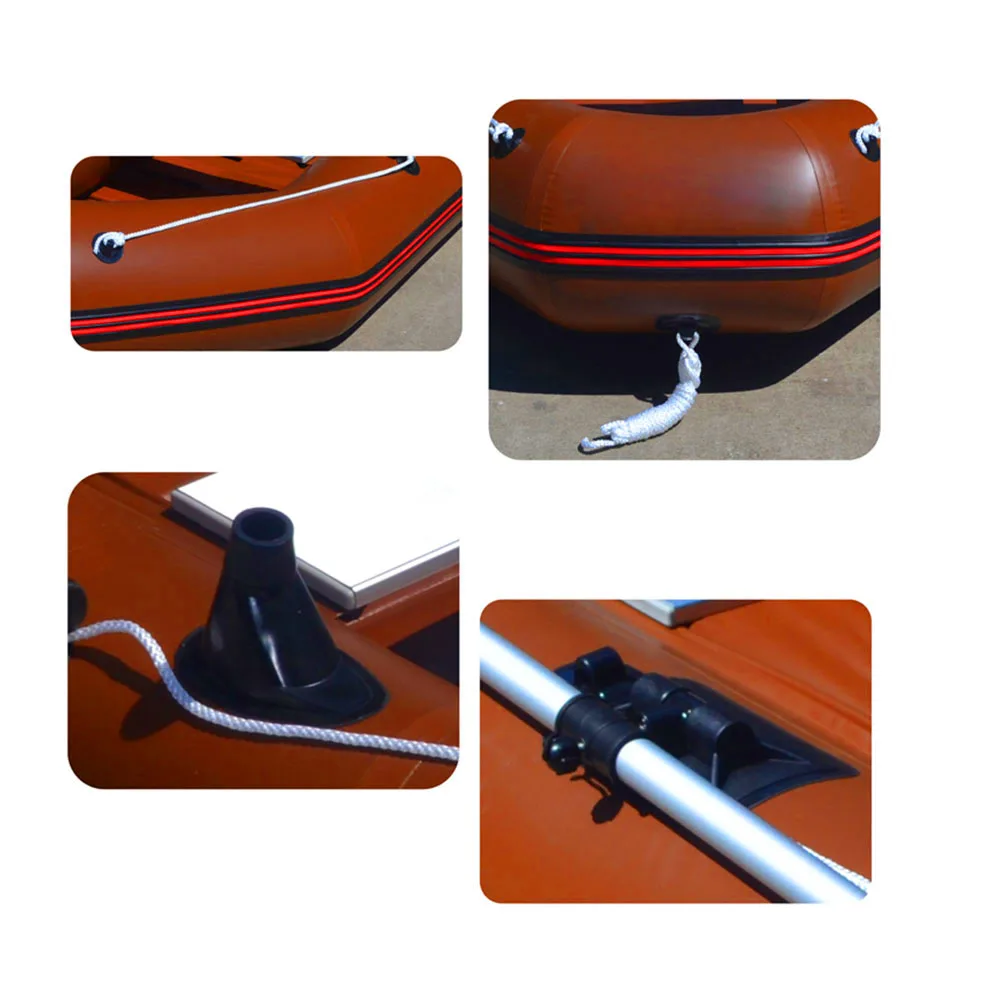 OEM source factory dark red single inflatable fishing boat kayak