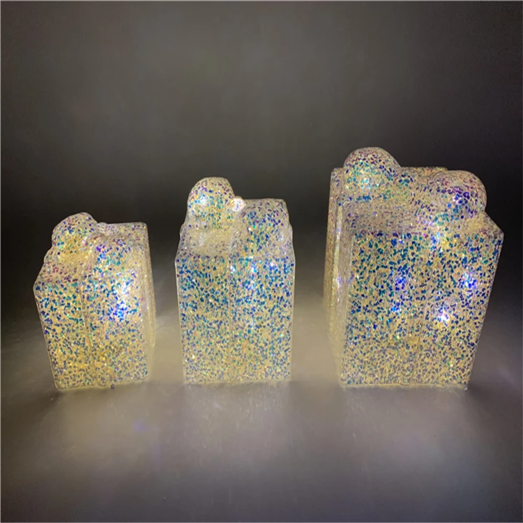 
Manufacturer supplier 2021 new gift boxes with led light and custom message 