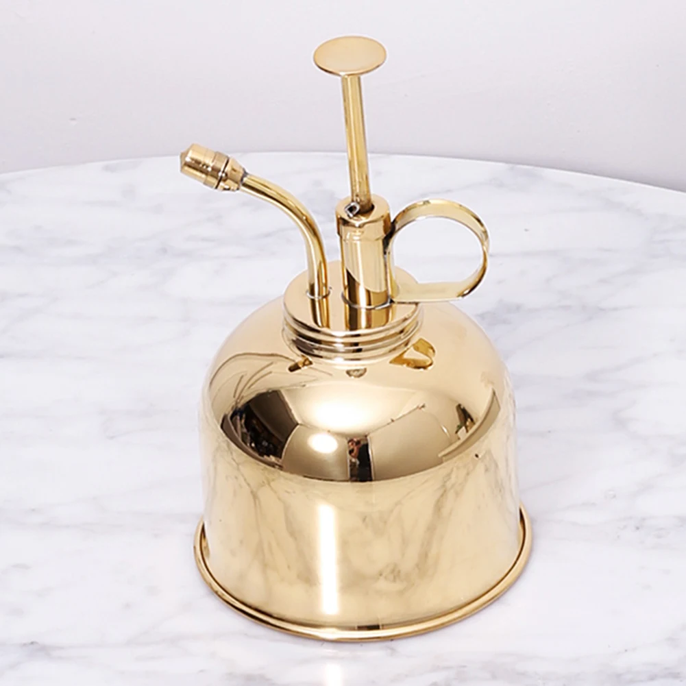 
Nordic English-Style Vintage Brass Succulent Plants Watering Can Gardening Sprayer Sprinkler Mini Gold Watering Spraying Bottles 
