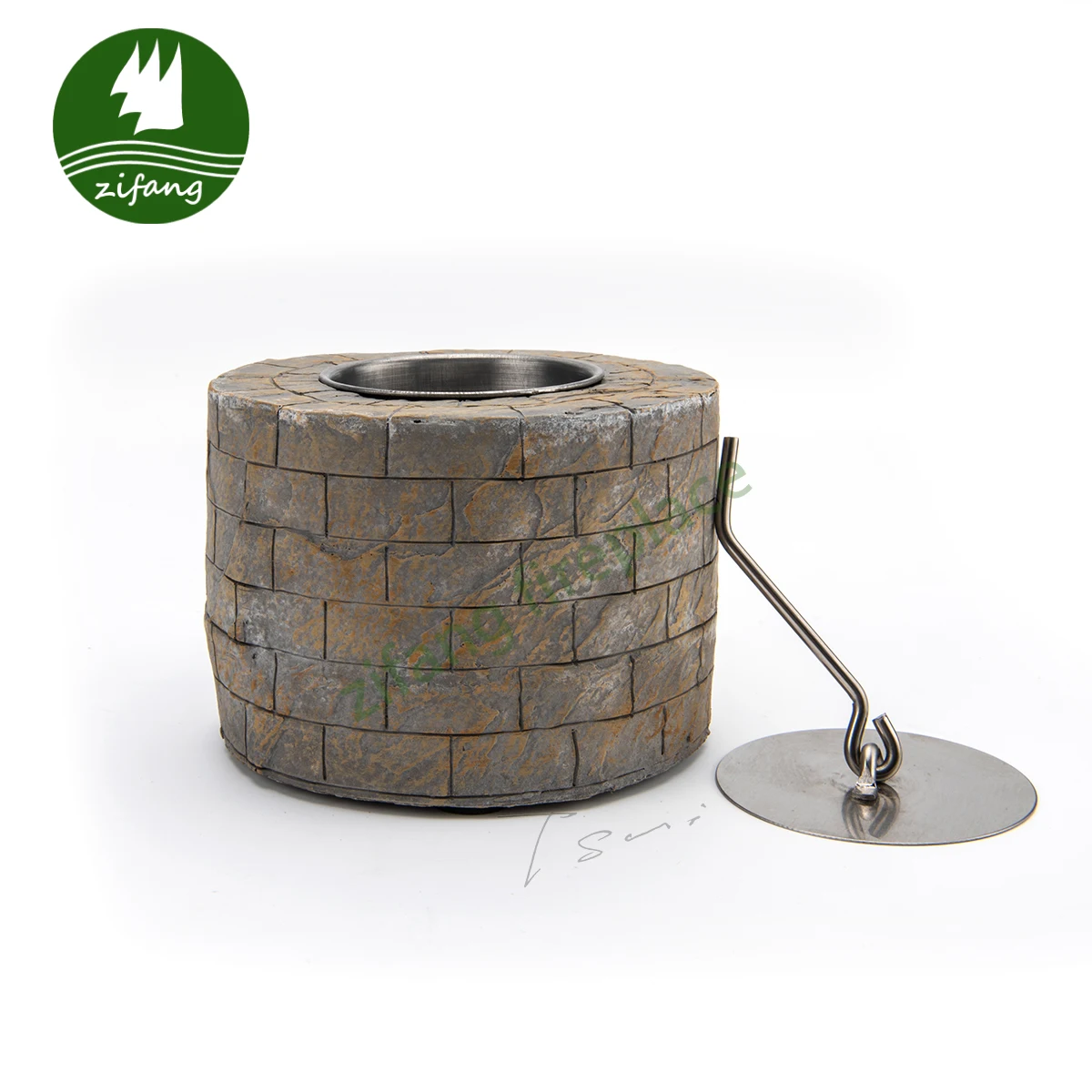 2023 New Design Western hot selling Concrete Mini Tabletop table top Portable Bio-ethanol Alcohol Fire place burner Fireplaces