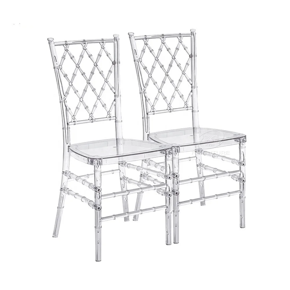Wholesale price chiavari tifani plastic resin banquet chairs