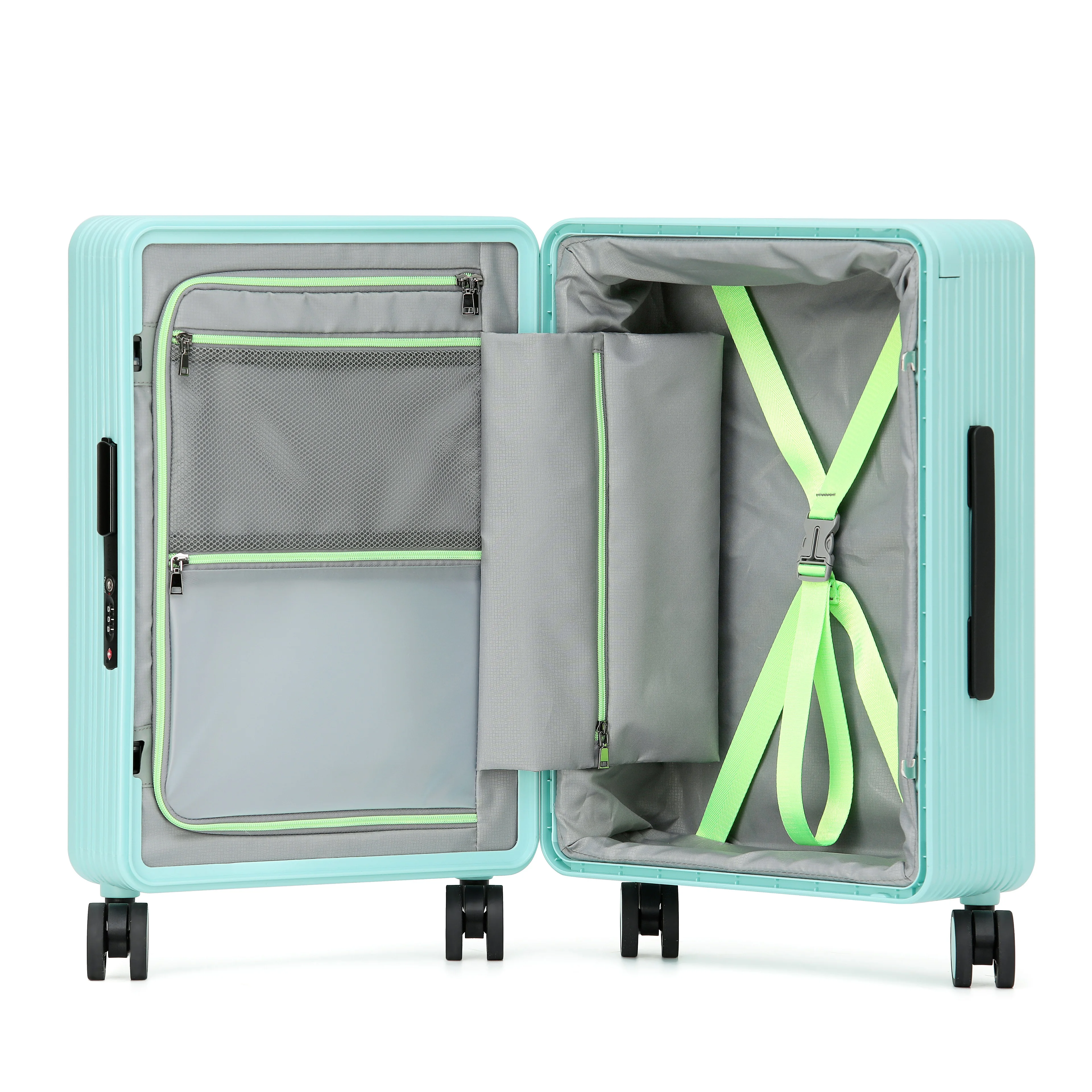 2024 Wide Handle Hardside omi suitcase 20Inch Carry-On TSA Lock suitcase set suitcase on wheels luggage Wheels Wholesale Quality