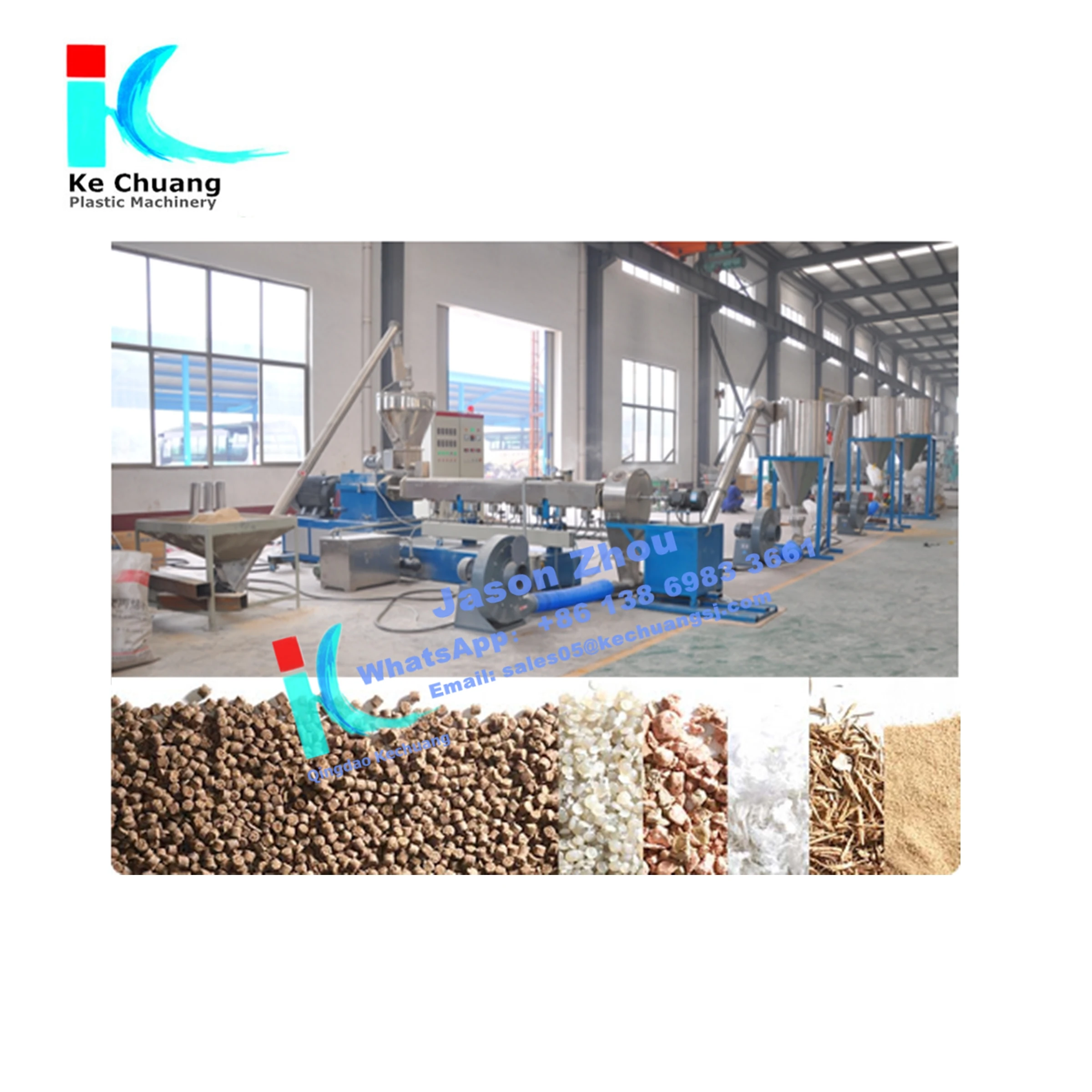 PVC/WPC Twin Screw Extruder Hot Cutting Air Cooling Pelletizing Machine