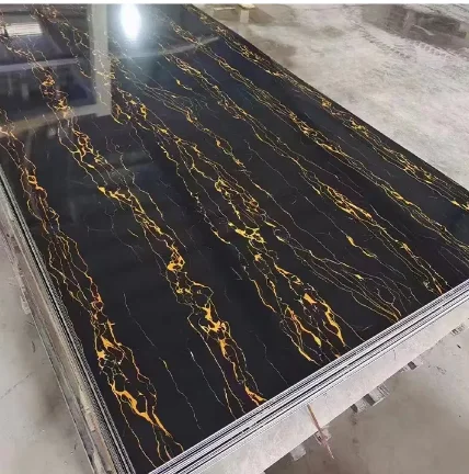 High glossy 3mm flexible PVC uv marble sheet& pvc marble sheet for indoor&marble alternative for wall decoration