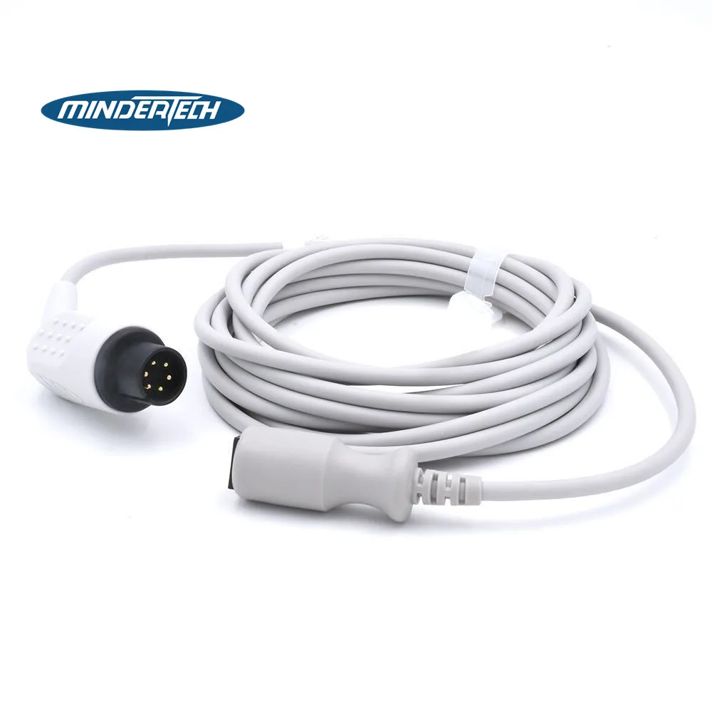 Factory Customized Spacelabs Mindray Goldway Medex Abbott Connector 6-pin IBP  Cable