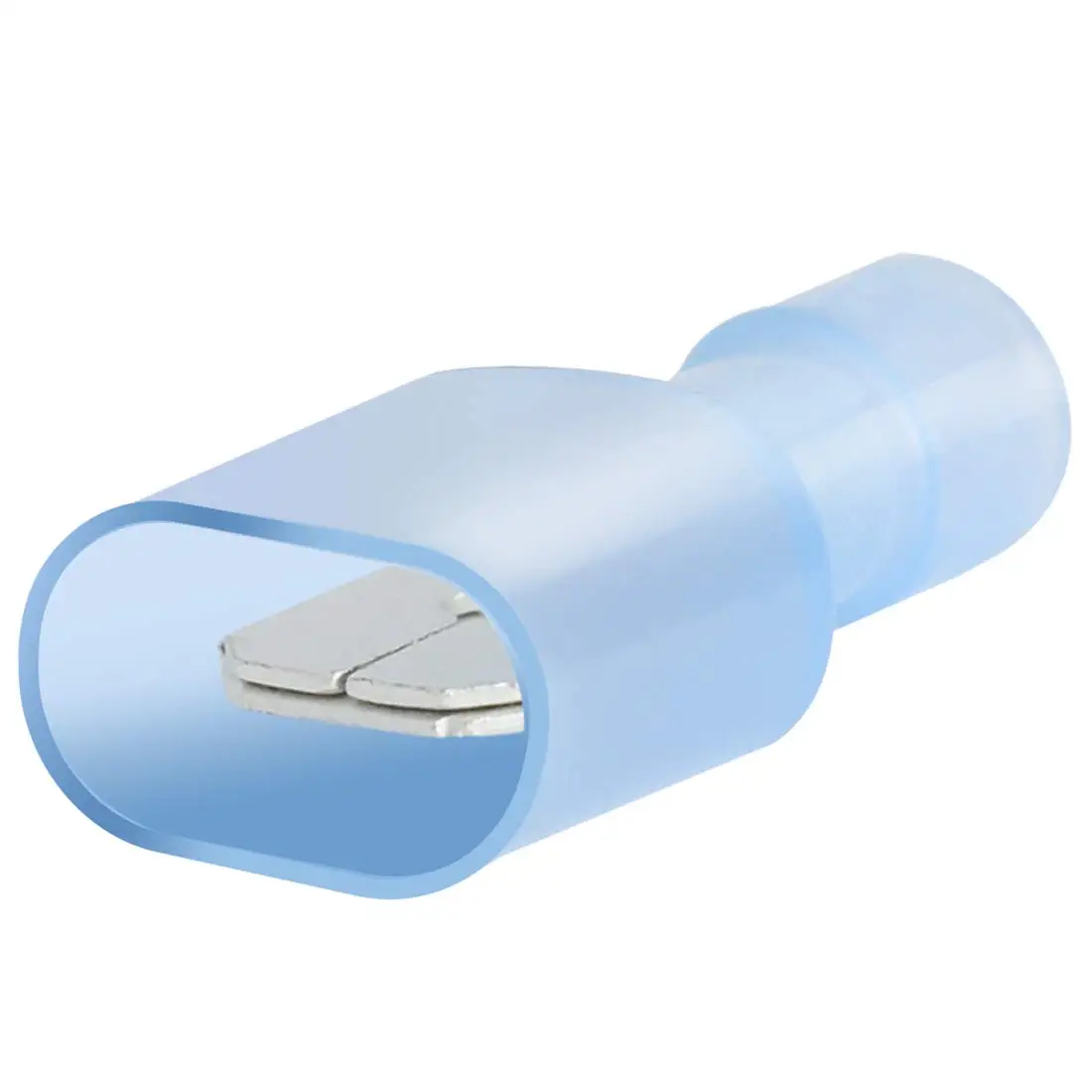 
AIRIC Male Spade Connector 16-14 Gauge 100PCS/bag Nylon Fully Insulated Male Wire Quick terminal Connectors Blue Disconnects 