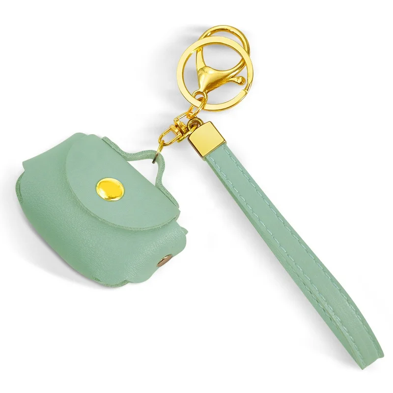 high quality PU leather key chains bag keychain storage headphone coin purse ladies bag car pendant