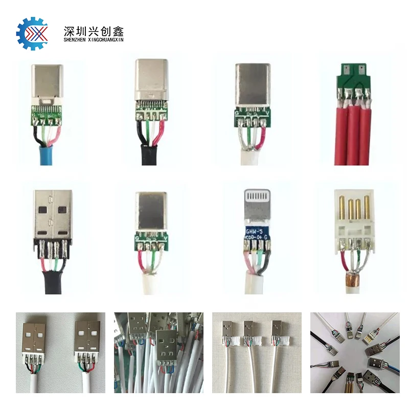 Low cost Semi automatic usb data cable soldering machines
