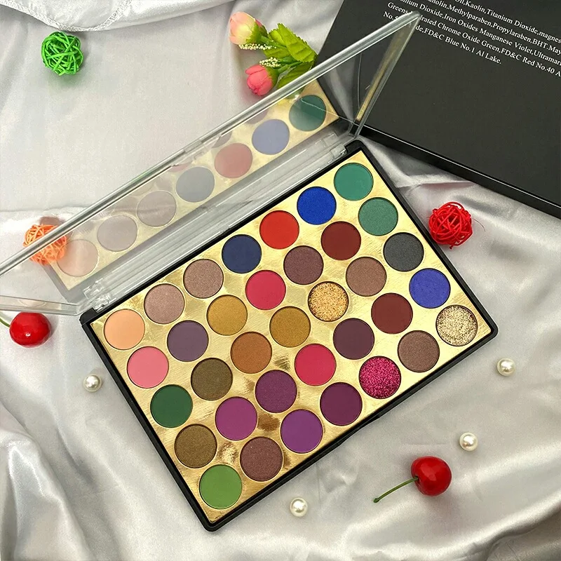 Eye Shadow Palette Eyeshadow Packaging Eye Shadow Pallets Private Label 35 Color Eyeshadow Makeup Cosmetic Packaging