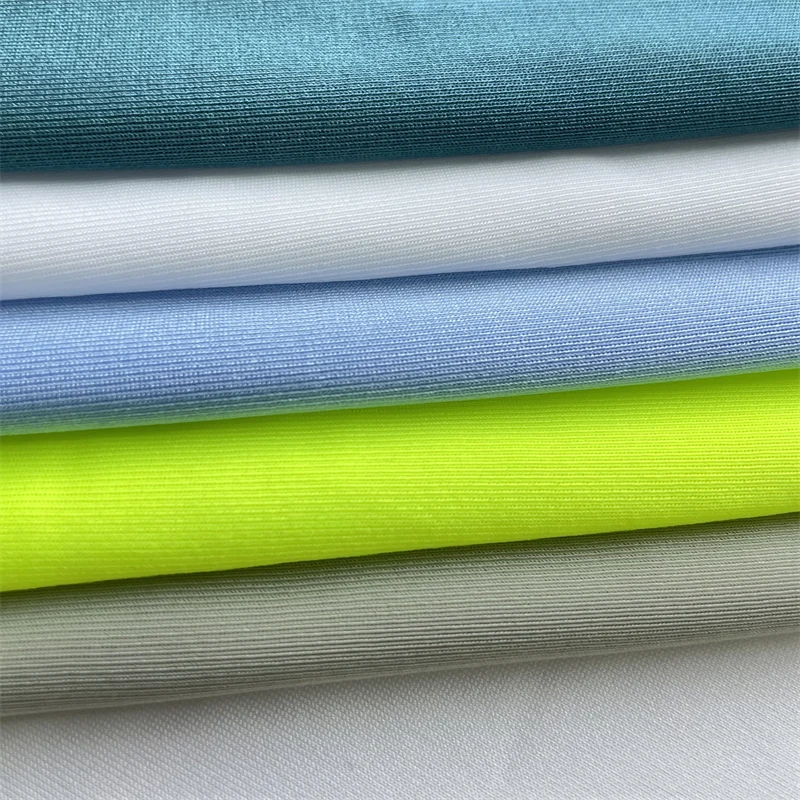 Polyester Textile Sports leggings Polyester Spandex Interlock Fabric 85 Polyester 15 Elastane Fabric