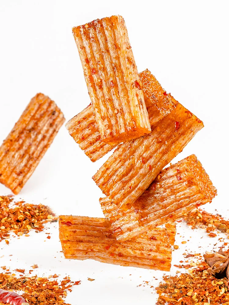 Горячий горшок со вкусом пряные полоски со вкусом барбекю 149 г китайская оптовая продажа OEM острые палочки для закусок вкусные