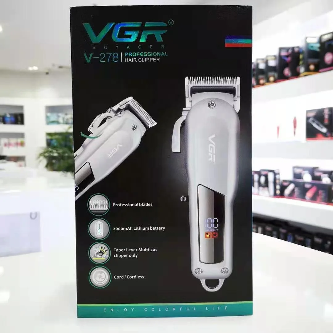  Оригинальная VGR V278 профессиональная перезаряжаемая машинка для стрижки волос мужчин