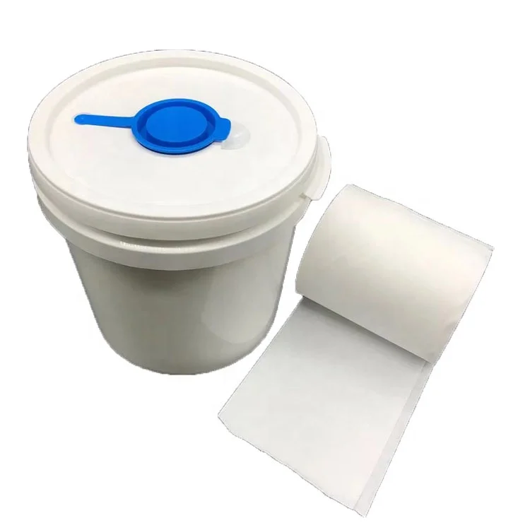 Spunlace Nonwoven Wet Wipes Disposable personal care with Canister good absorption low lint