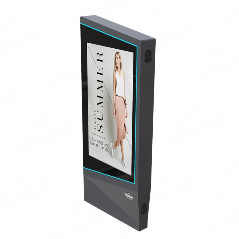 Outdoor 75 Inch LCD Advertising Player Touch Screen Interactive Digital Signage