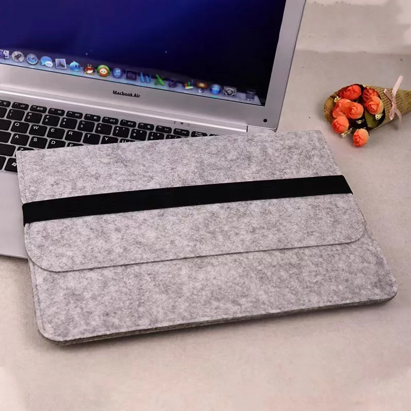 Laptop Bag Sleeve 12 13.3 14 15 16 Inch Non-woven protective cover felt file bag custom felt computer storage bag