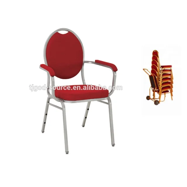 factory price for metal banquet chair with arm