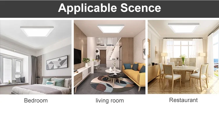 Factory Hot Sale Ip44 2835 Room Hall Pop Square Ceiling Light Led Ceil Lights