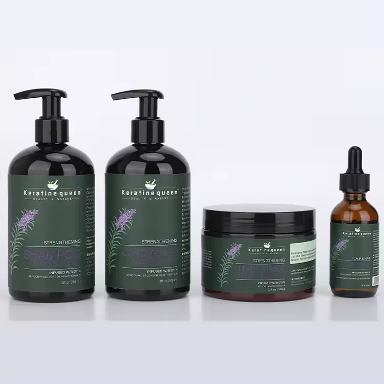 Private Label  Natural Organics Rosemary Mint strengthening shampoo Deep Repairing rosemary oil shampoo and conditioner Set