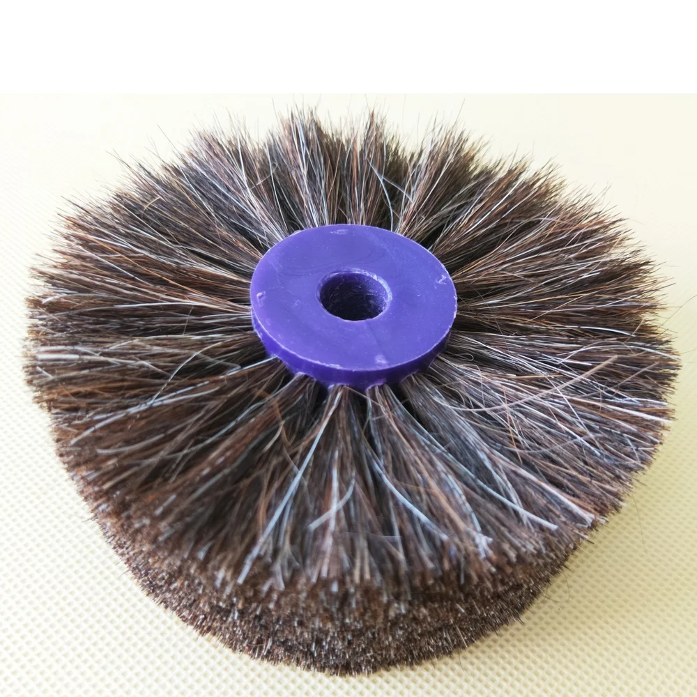 Horse Hair Shoe Polishing Wheel Brush