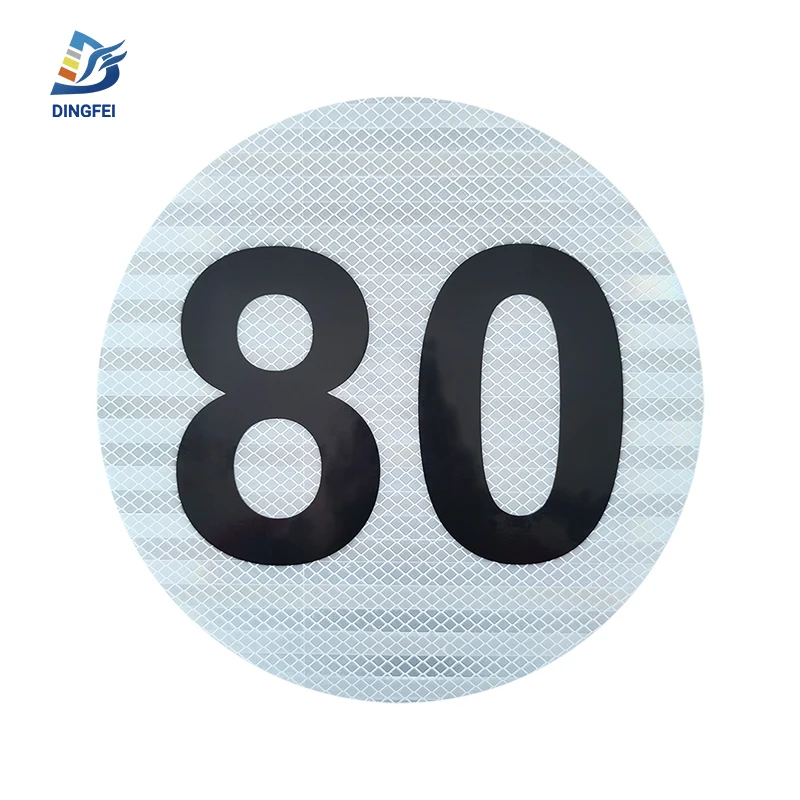 Custom Reflective 110 Kph Speed Limit Sticker Self Adhesive for Truck