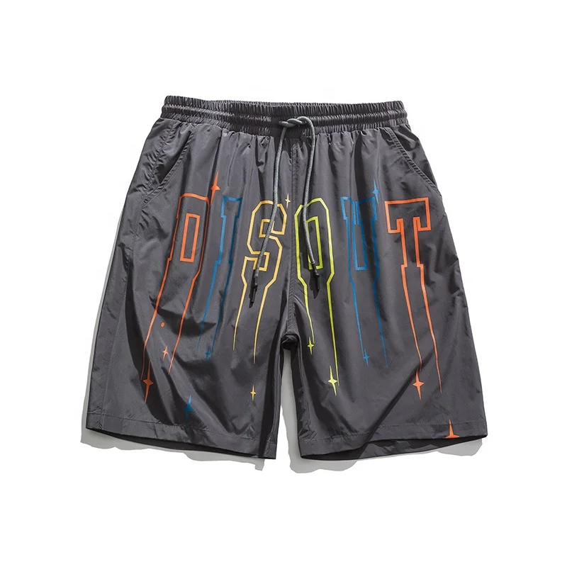 SDT-014 Custom Logo Bulls Beach Mesh Letter Printing Shorts Pants Digital Street Wear Gym Plus Size Basketball Printed Short