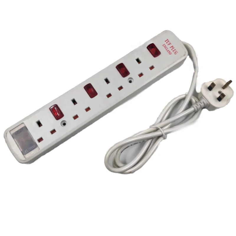 Residential universal multi plug sockets ,UK socket with shutter