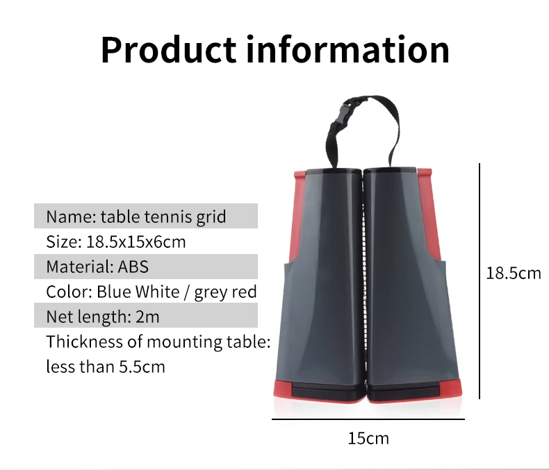 Customizable High Quality Retractable Mobile table tennis Net Post Portable Extensible Table Tennis Net