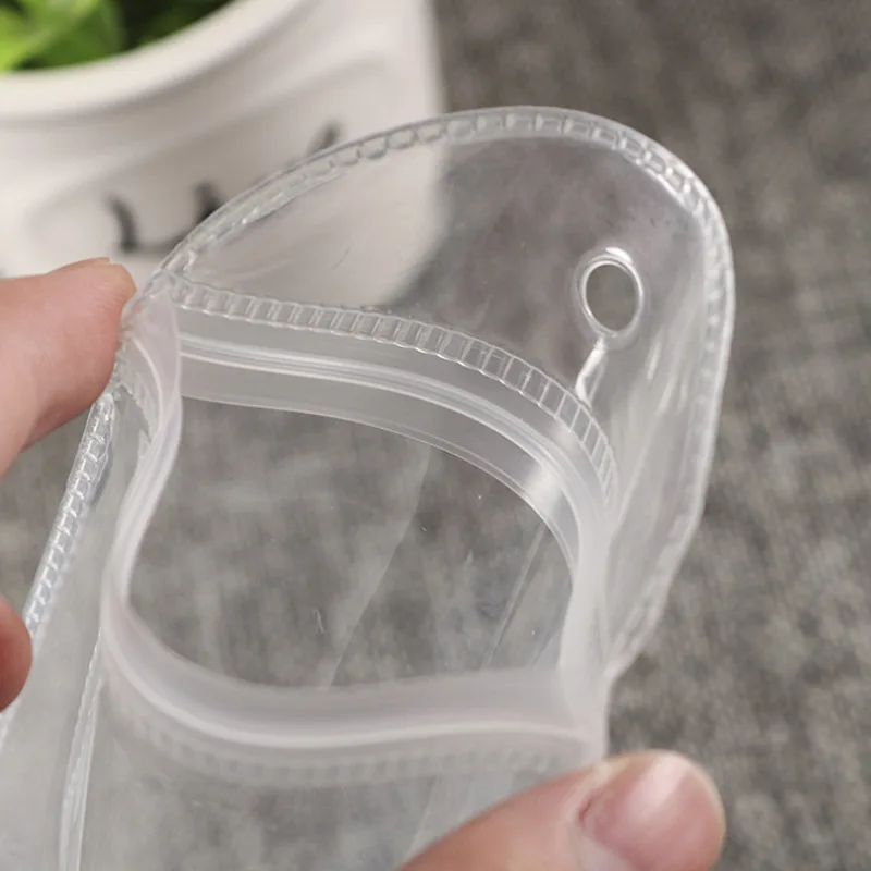 Zip Lock Custom Printed Logo Clear PVC Jewelry Frosted Plastic Bag with Slider Zipper EVA Mini Jewelry Bag With Logo