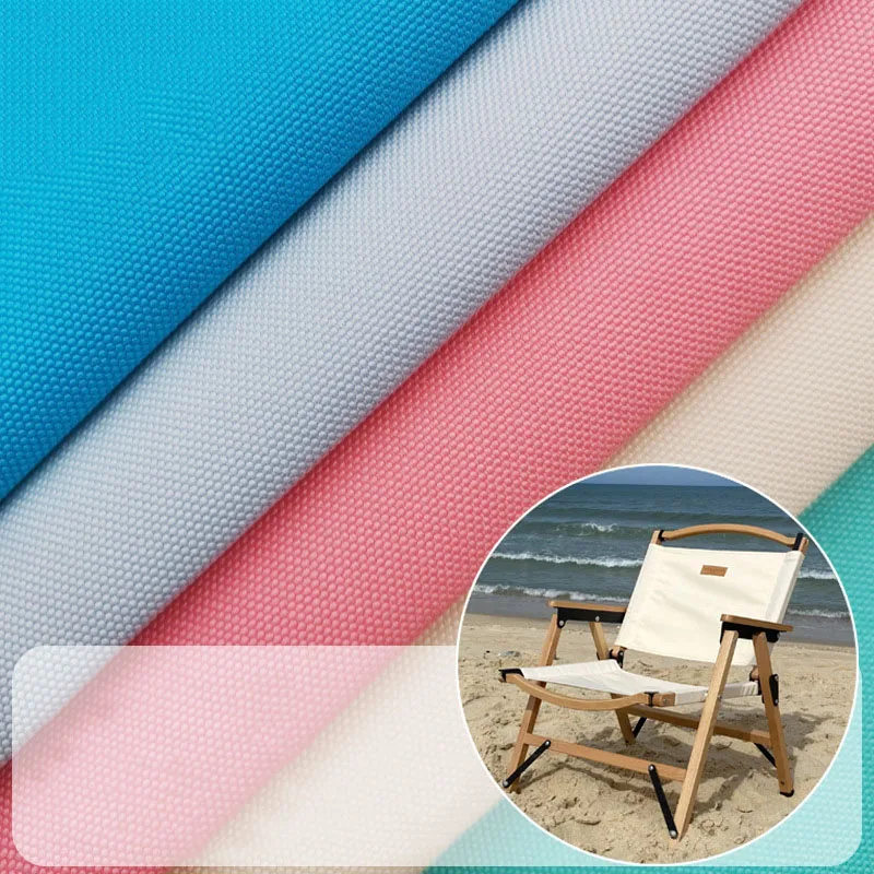 High quality plain woven 100 polyester 1000D cordura PU coated fabric for beach lounge chair