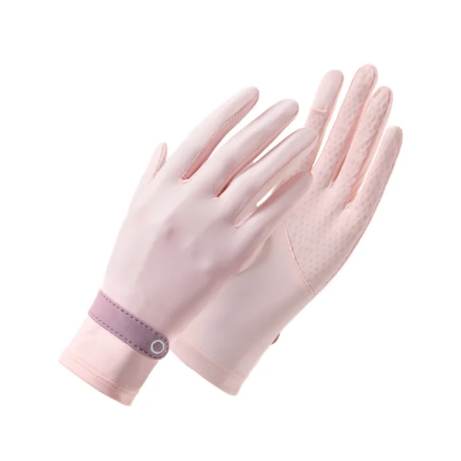 Wholesale ladies summer UV protection gloves Sunscreen Full Finger Touch Screen summer Riding Car Driving Gloves