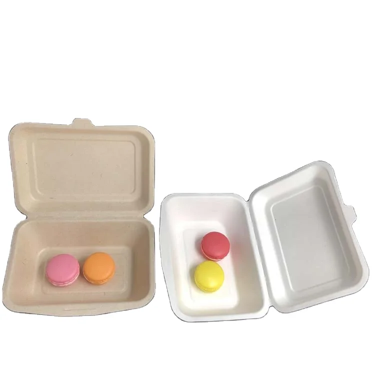 Biodegradable Compostable Plastic Corn Starch Cornstarch Clamshell Food Box Food Packaging