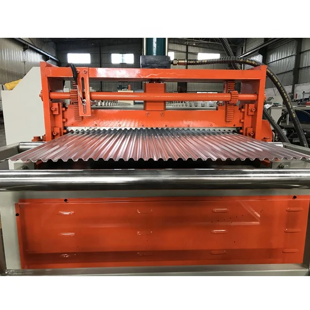 Factory Price Galvanized Corrugated Steel Sheet Tile Making Machine With Automatic Cutting Device
