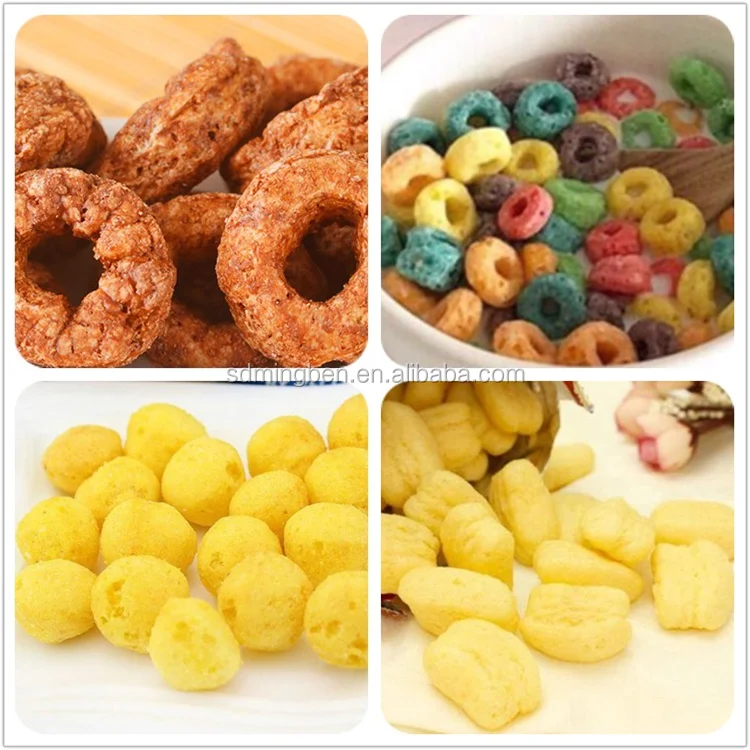 puffed snack food manufacturing machine extruder puffed corn snack food machine