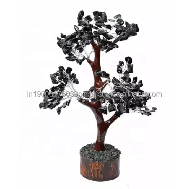 wholesale natural stone crystals healing stones yellow aventurine chips wire wrapped tree for decoration