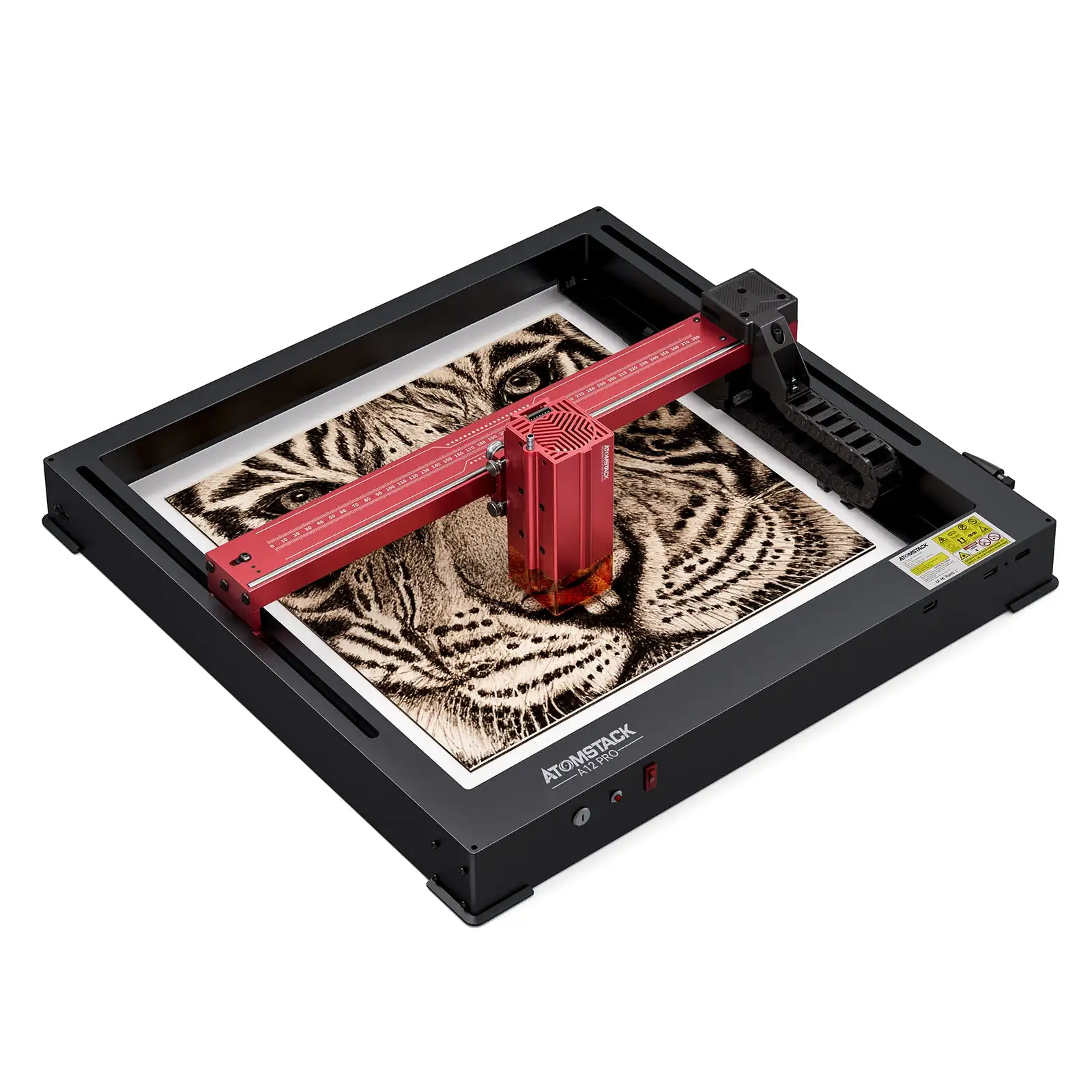 AtomStack A12 PRO X12 PRO 12W Laser Engraver Unibody Frame No Assembly Required APP Control Laser Engraving and Cutting Machines