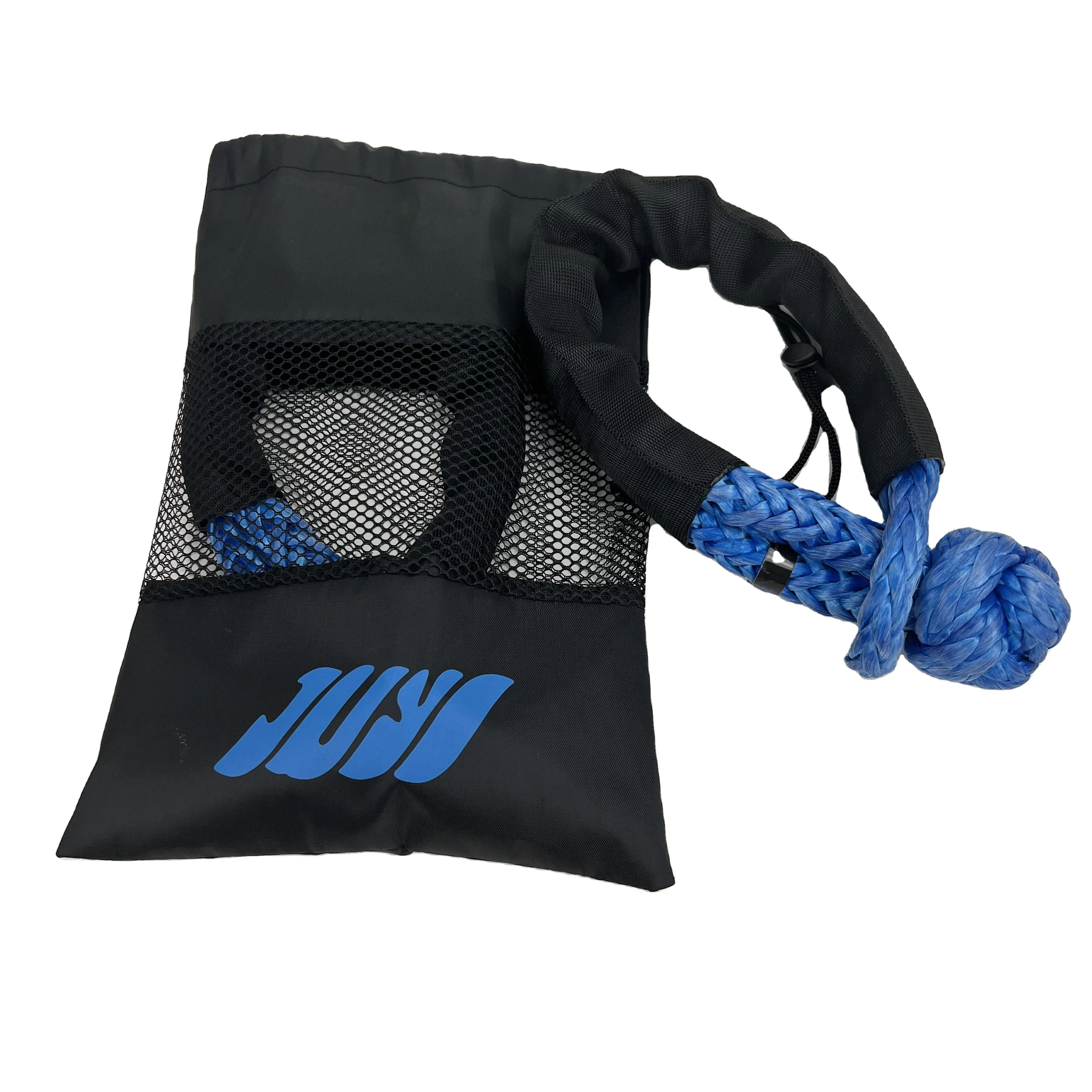 High tensile 12 MM Recovery Kinetic Rope Soft Shackle kinetic rope