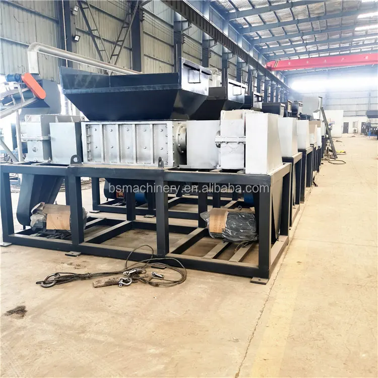 China Famous Brand Scrap Metal Cutting Crushing Electric Scrap Steel Shredder Double Shaft Shredder Machine