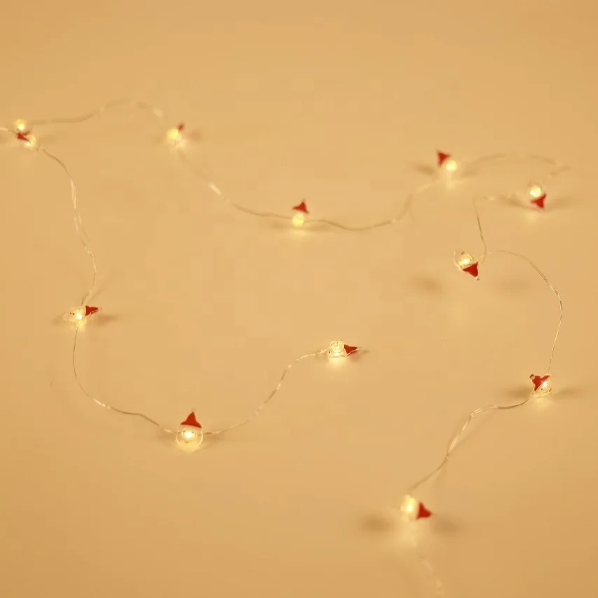 
Wholesale Warm White Crystal Santa Shape Light Strings For Holiday Decoration 