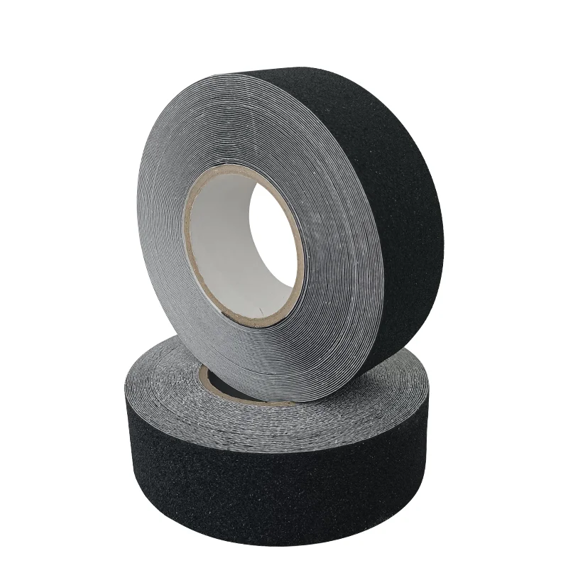 Waterproof black floor safety caution anti slip tape stair strong adhesive carborundum non slip tape for stairs