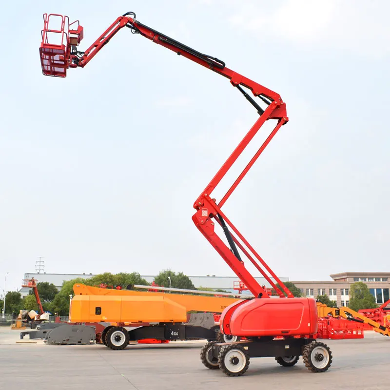 14m 16m 18m Self Propelled Articulated Boom Lift Aerial Work Platform boom lift