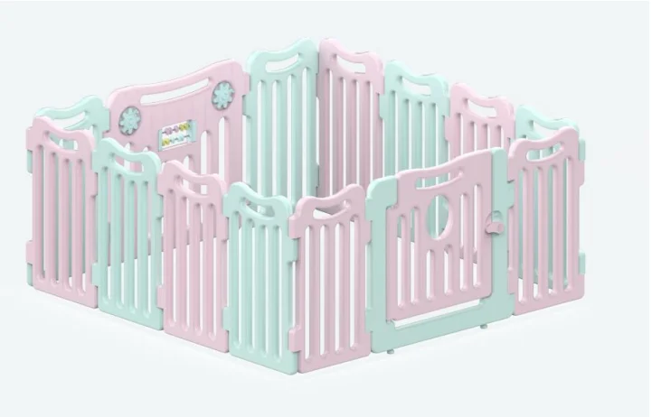 Новинка 2021, детский безопасный пластиковый манеж для дома, оптовая продажа, детский манеж, забор для детей, Детский манеж с дверью