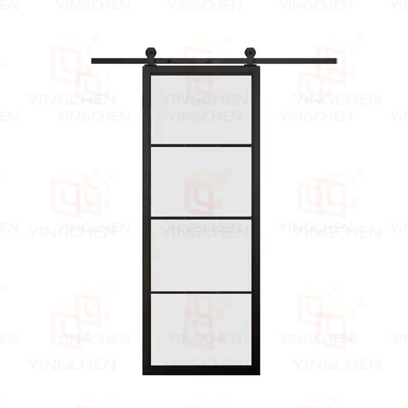 American Design Saint Martin Single Double Hang Hung Pocket Aluminum Barn Doors For House Study Room
