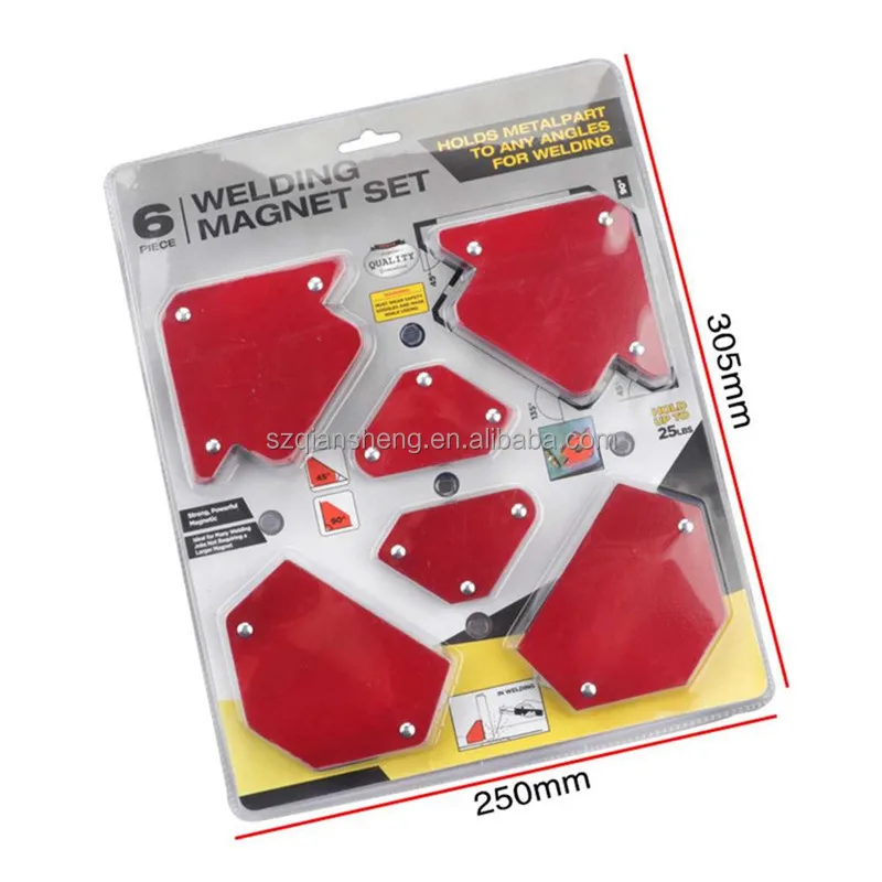 6 Pcs Triangle Welding Holder Positioner Magnetic Fixed Angle Soldering Locator Tool