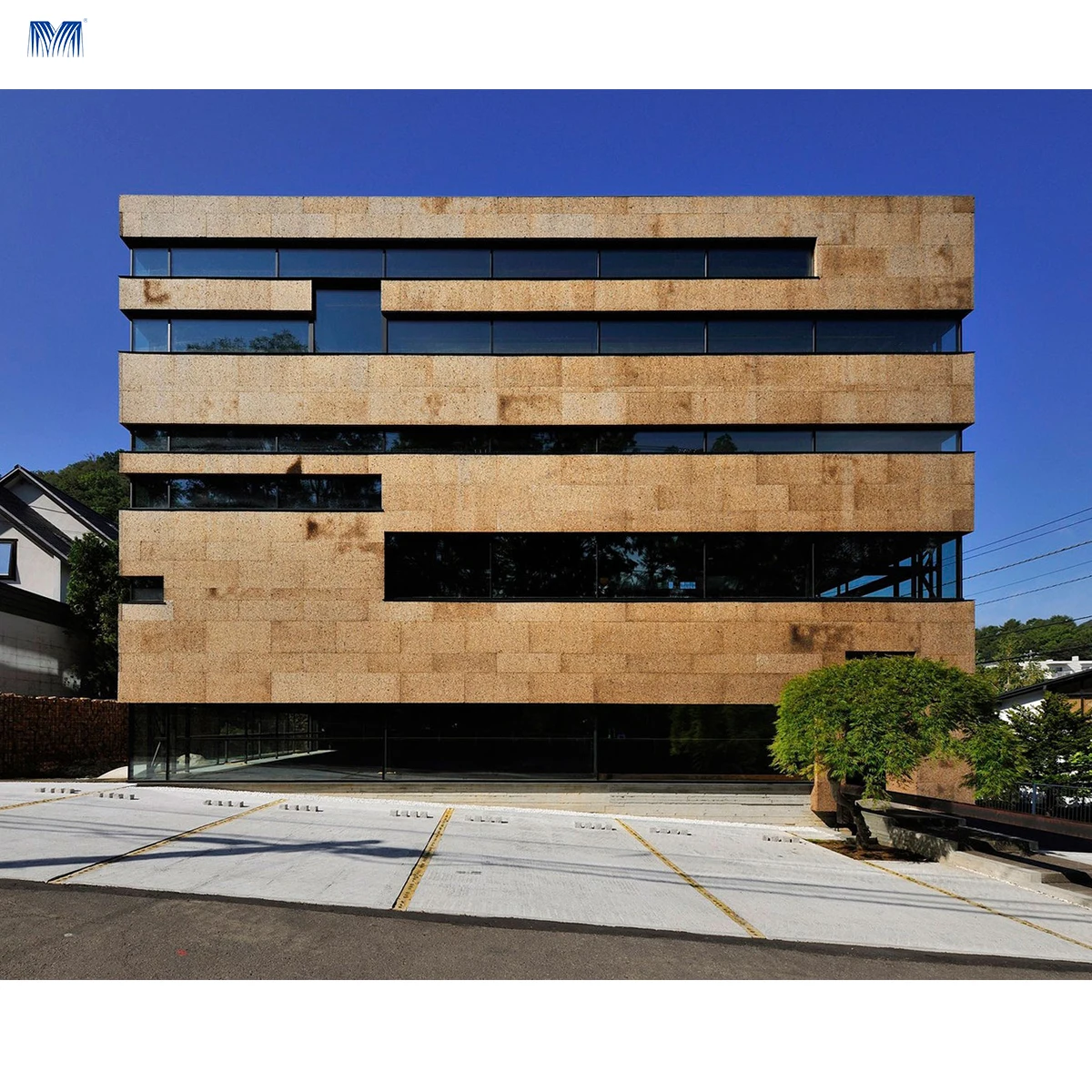 Slate tiles clip interlocking metal black corten office copper wooden finish external indoor awall aluminum cladding