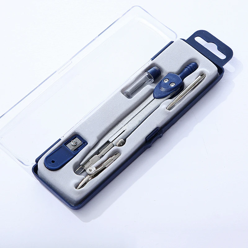 Newest Metal Drawing Instrument Student Compass Standard Design Compass Set