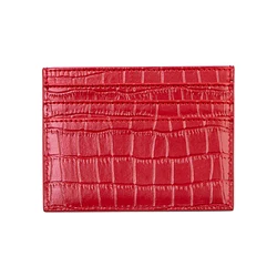 minimal slim Wallet Business minimalist RFID blocking coin Credit ID Card Holder Split crocodile leather men Card Case