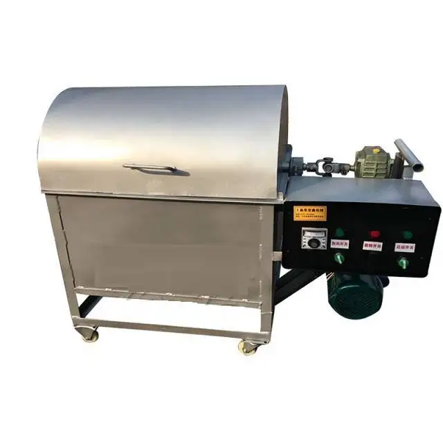 Full Automatic Stainless Steelew Nut Roasting Machine/chestnut Corn Roaster Equipment Price